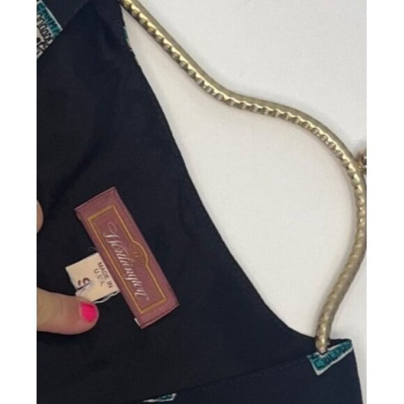 Worthington Vest Vintage 80s 90s Ladies Size Small Geometric Print USA Made - Picture 4 of 5